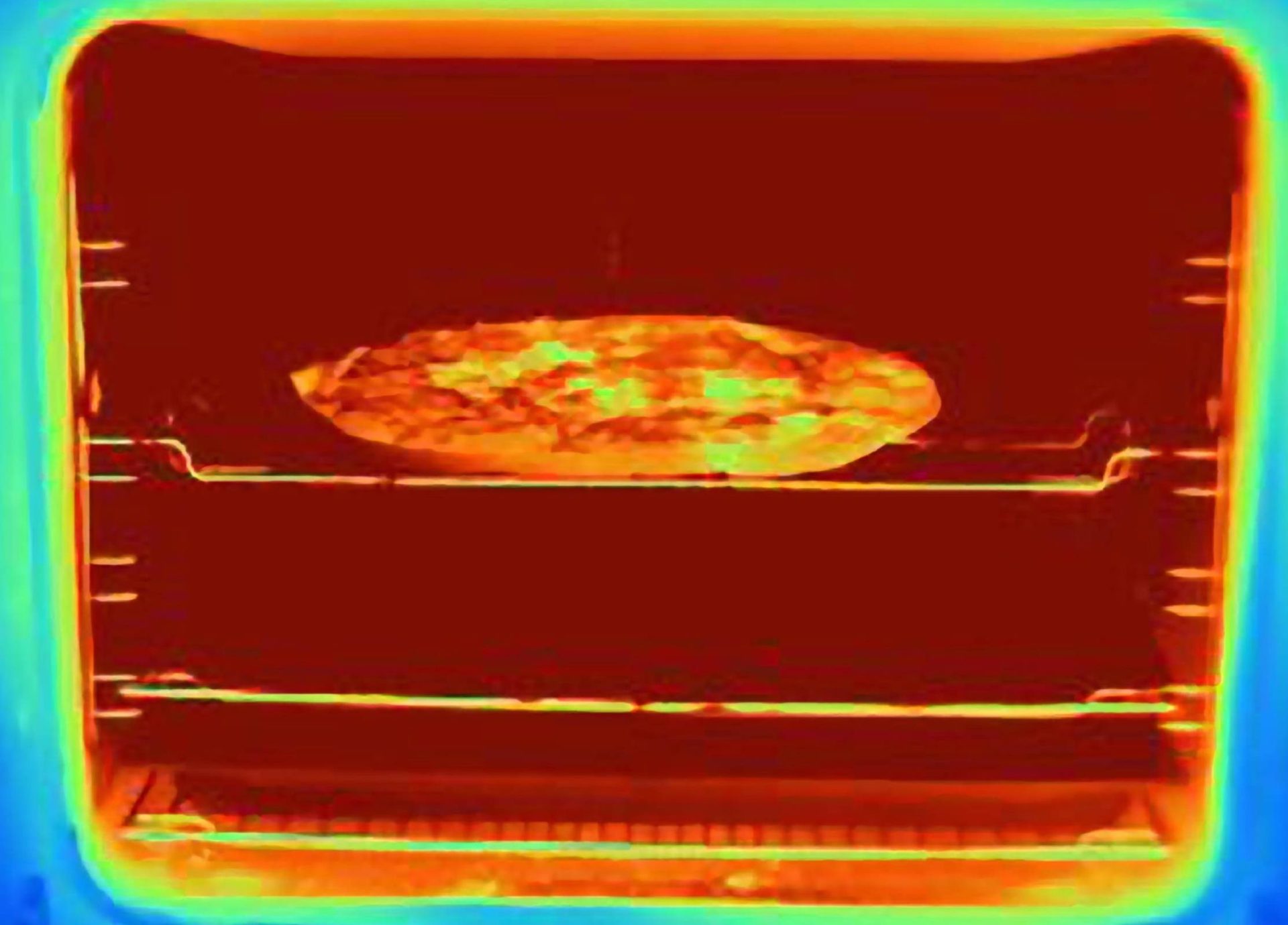 Infrared image of oven