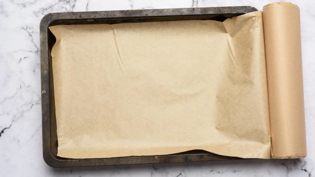 Parchment Paper on baking sheet