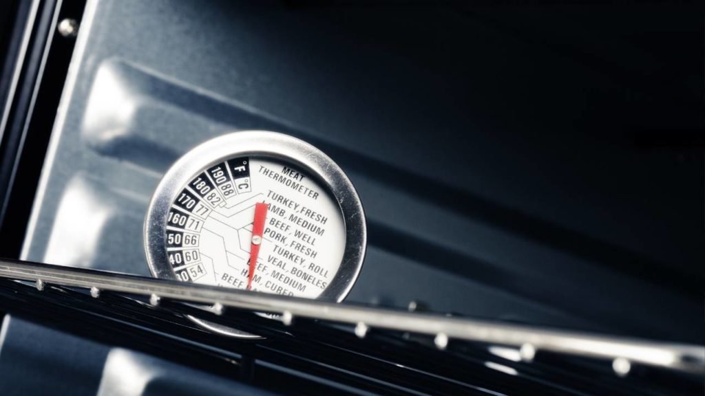 thermometer use an oven on measure the heat